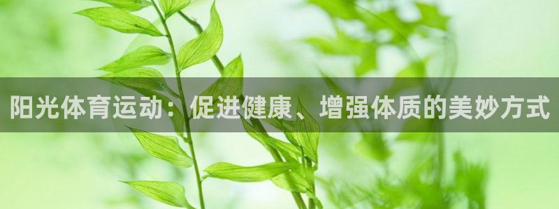 意昂54平台：阳光体育运动：促进健康、增强体质的美妙方式